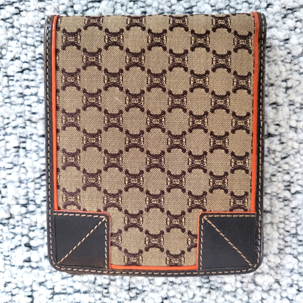 Vintage Céline Macadam coated-canvas bifold wallet